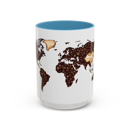 CHILL-World Map Accent Coffee Mug