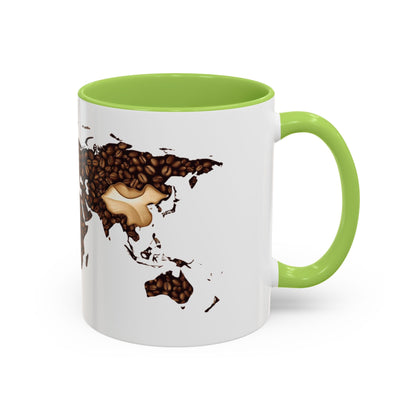 CHILL-World Map Accent Coffee Mug